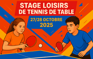  STAGE LOISIR DE TENNIS DE TABLE