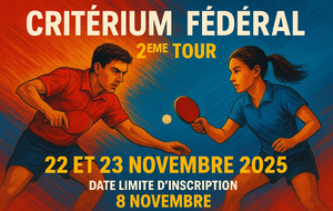 Critérium Fédéral 2ème tour