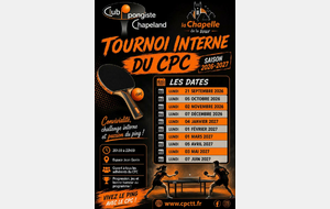 TOURNOI INTERNE DU CPC