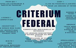 1er tour critérium fédéral