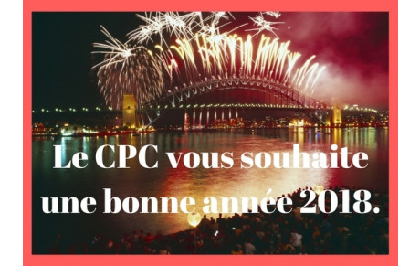 Bonne année 2018.