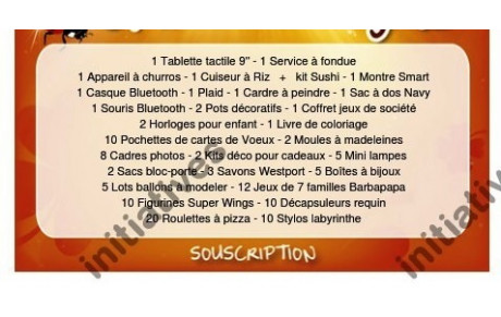 Tombola du CPC Saison 2018/2019